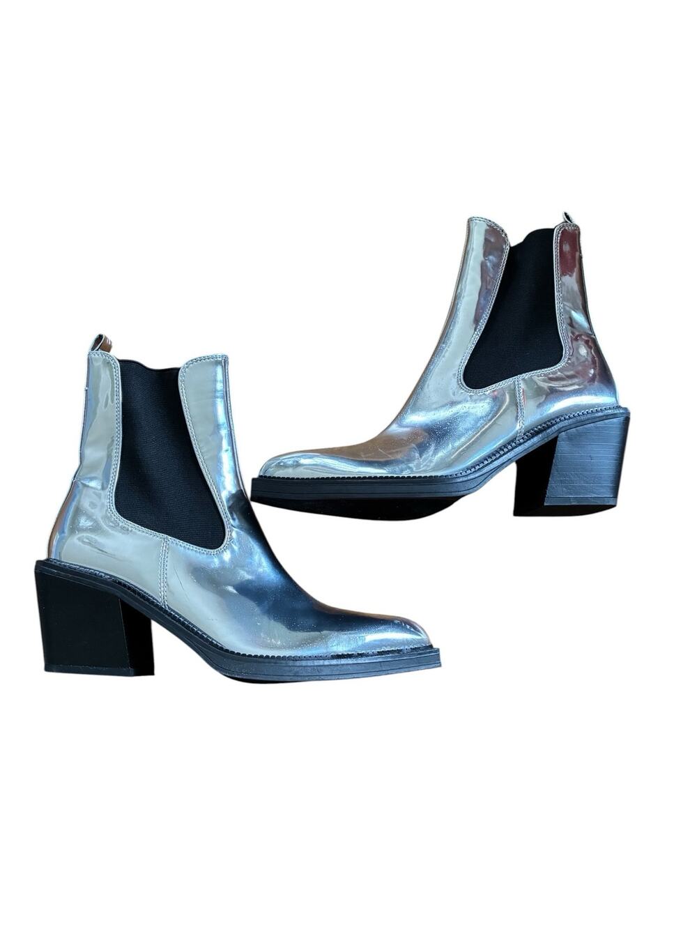 Circus by Sam Edelman Mindy Metallic Glam Pointed Toe Boots